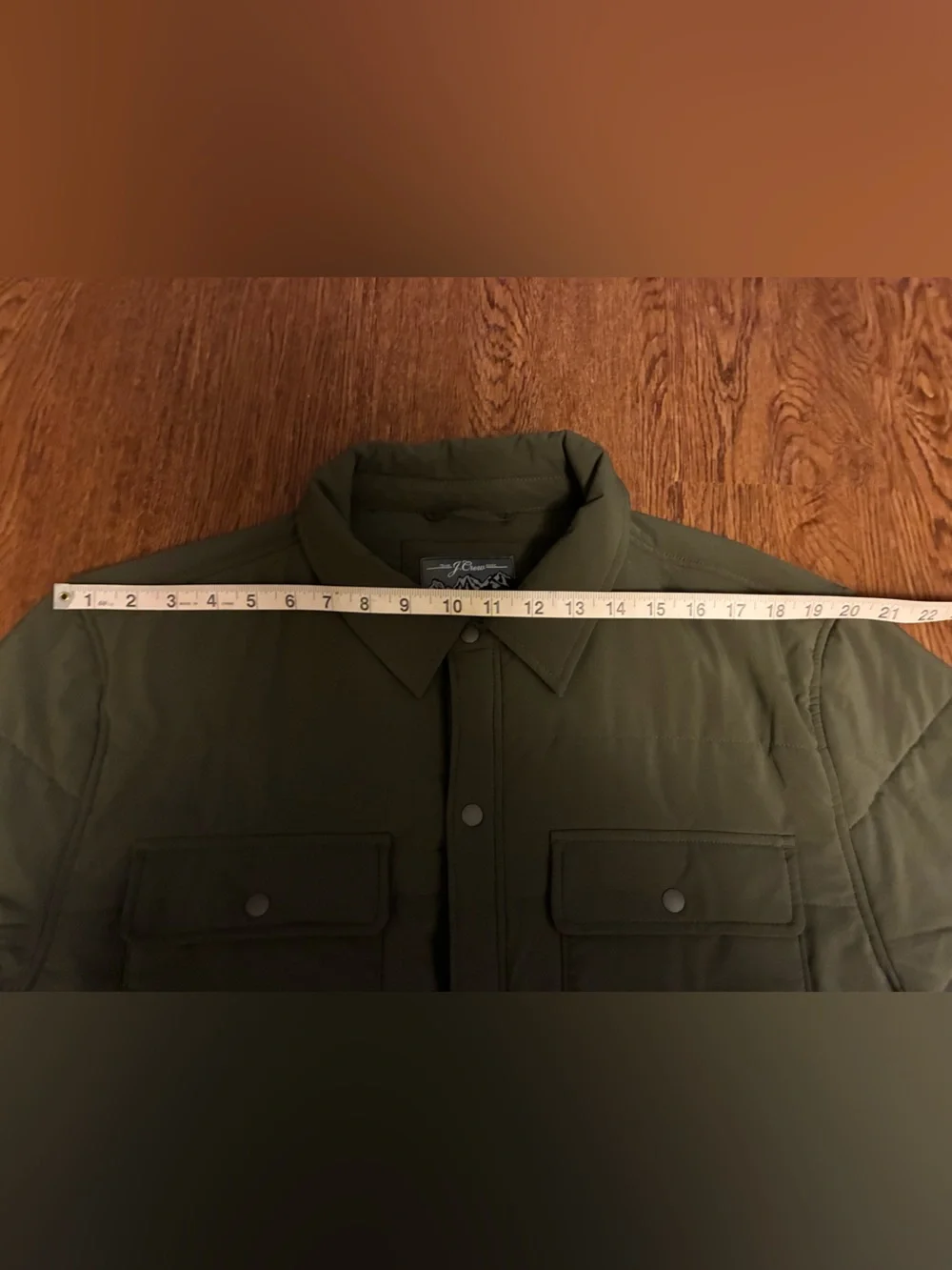J. Crew Men's Eco Nordic Shirt-Jacket with PrimaLoft in Olive Green - Size L